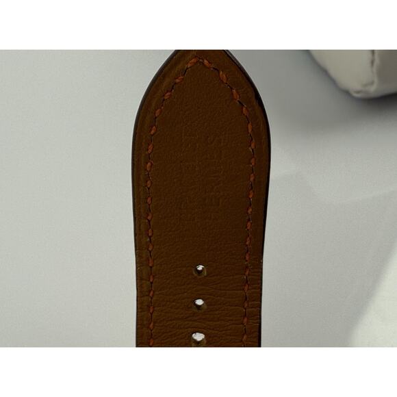 HERMES Cape Cod Orange Leather Band Watch CC2.710 - Picture 5 of 7